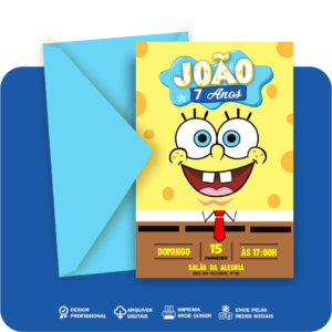 Arte Convite 001- BOB ESPONJA