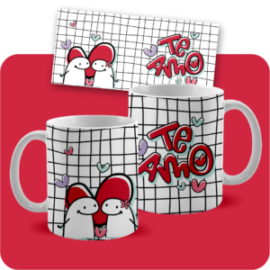 Arte caneca 001- TE AMO