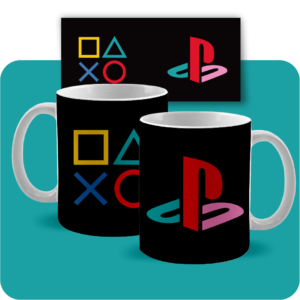 Arte caneca 002- PLAY STATION