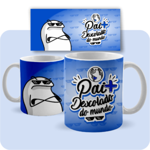Arte Caneca 001- PAI + DESCOLADO DO MUNDO