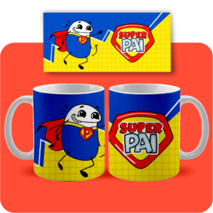 Arte Caneca 003- SUPER PAI